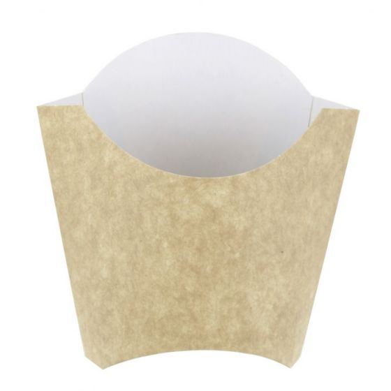 Bolsa para patatas fritas beige de 13,50 cm de diámetro 45 cl (100 unidades)