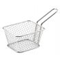 Cesta para patatas fritas rectangular gris de acero inoxidable 10 cm(12 u.)
