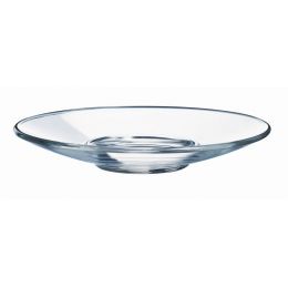 Platillo expreso redondo cristal transparente de 12 cm de diámetro Aroma (6 u.)