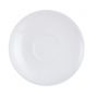 Platillo para taza expreso redondo blanco cristal de 11,20 cm de diámetro Restaurant Blanco (6 u.)
