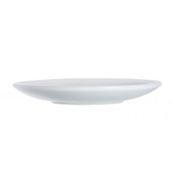 Platillo para taza expreso redondo blanco cristal de 11,20 cm de diámetro Restaurant Blanco (6 u.) - v2