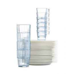 Taza de café redonda transparente de cristal de 8 cl y 7,60 cm de diámetro Aroma (12 u.) - v2