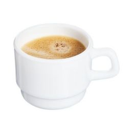 Taza expreso redonda blanca de cristal de 13 cl y 7 cm de diámetro Restaurant Blanca (12 u.) - v2