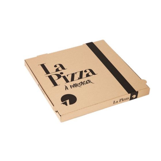 Caja para pizza marrón 40 x 40 cm (100 unidades)