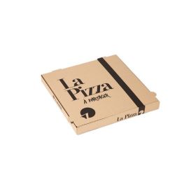 Caja para pizza marrón 33 x 33 cm (100 unidades)