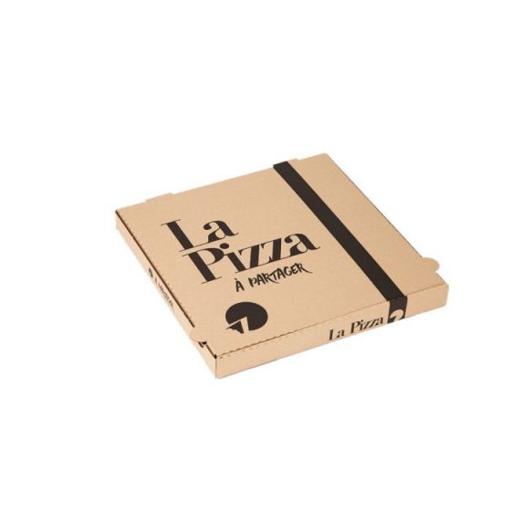 Caja para pizza marrón 33 x 33 cm (100 unidades)