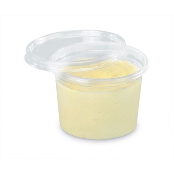 Tarrina para salsa redonda transparente de 7,30 cm de diámetro 10 cl (100 unidades)