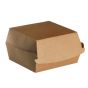 Caja para hamburguesa marrón 12 x 13 cm (100 unidades)