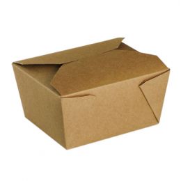 Caja rectangular marrón 11 x 13 cm 780 ml (50 unidades)