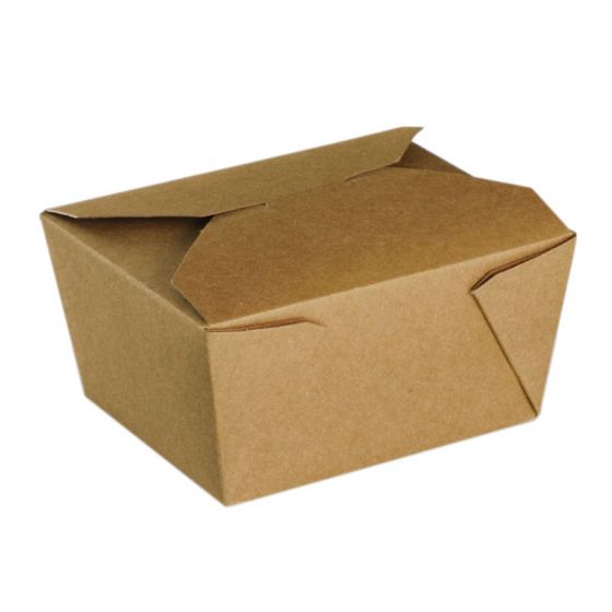 Caja rectangular marrón 11 x 13 cm 780 ml (50 unidades)