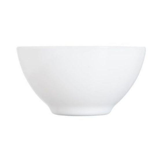 Bol redondo blanco de cristal de 50 cl y 13,20 cm de diámetro Restaurant Blanco (6 u.)