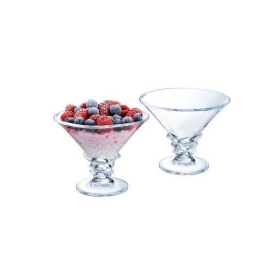 Copa de postre transparente cristal de 21 cl y 12,50 cm de diámetro Palmier (6 u.) - v3