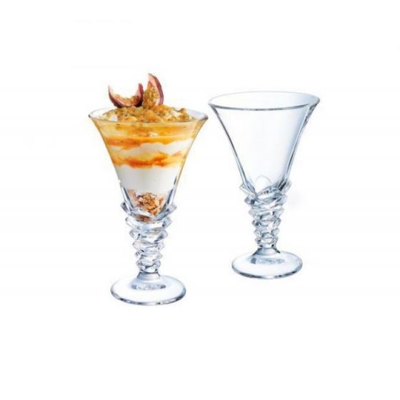 Copa de postre transparente cristal de 37 cl y 12 cm de diámetro Palmier (6 u.) - v3