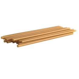 Pajita de fibra de caña de azúcar beige diámetro 6 mm 21 cm (500 unidades)