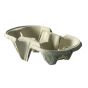Soporte para 2 vasos marrones 11,80 x 22,50 cm (480 unidades)