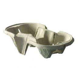 Soporte para 2 vasos marrones 11,80 x 22,50 cm (480 unidades)