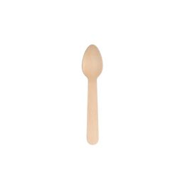 Cuchara pequeña beige 11 cm (100 unidades)