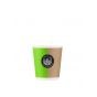 Vaso verde cartón 10 cl Hot Cup (80 unidades)