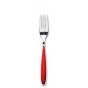 Tenedor de mesa de acero inoxidable 20 cm rojo (12 u.)