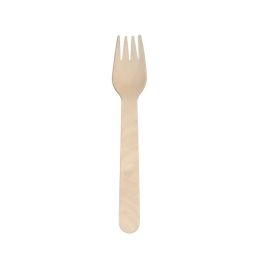 Tenedor desechable beige 16 cm (50 unidades)