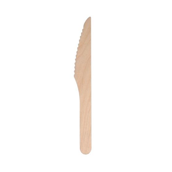 Cuchillo desechable beige 16,50 cm (50 unidades)