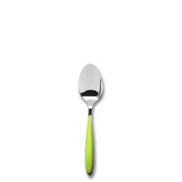 Cuchara de café de acero inoxidable 14 cm verde anís (12 u.)