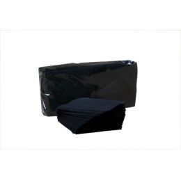 Servilletas cocktail negras 20 x 20 cm guata de celulosa 16,5 g/m≤ (50 x 100 u.)