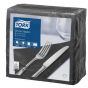 Servilletas negras 39 x 39 cm guata de celulosa 17 g/m≤ (12 x 150 u.)