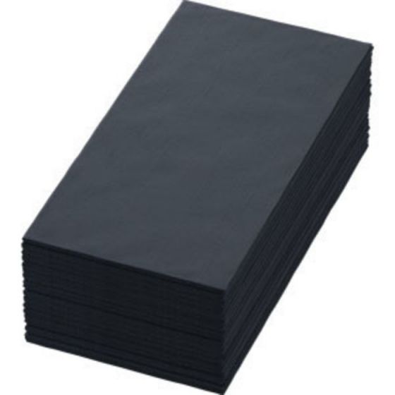 Servilletas negras 40 x 40 cm no tejidas 55 g/m≤ (12 x 60 u.)