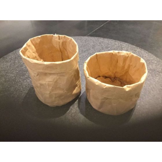 Panera redonda de papel kraft de 11 cm de diámetro (12 u.) - v3