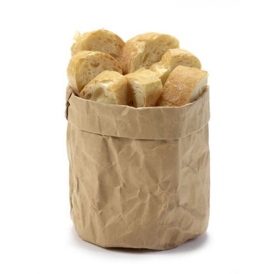 Panera redonda de papel kraft de 11 cm de diámetro (12 u.) - v4