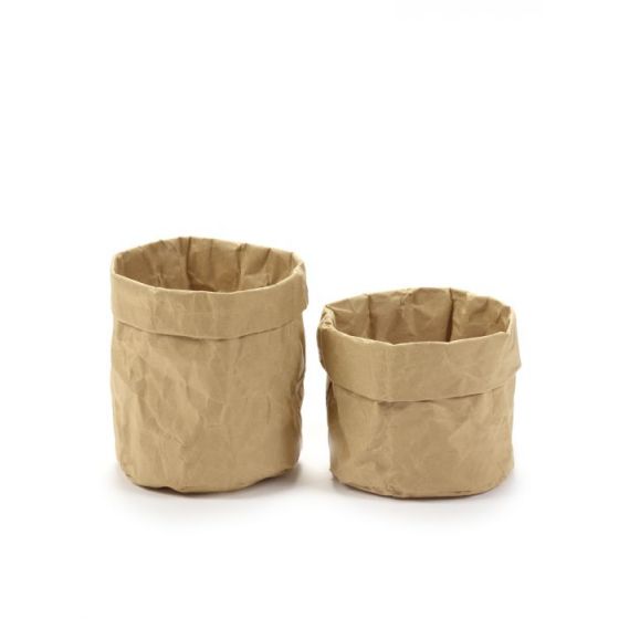 Panera redonda de papel kraft de 11 cm de diámetro (12 u.) - v5