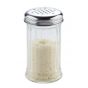 Dispensador de parmesano redondo de cristal y acero inoxidable 13,5 cm
