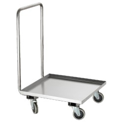Chariot de service inox 2 niveaux