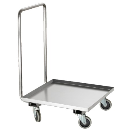 Chariot de service inox 2 niveaux