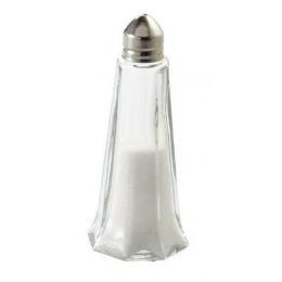 """Salero o pimentero """"Torre Eiffel"""" cristal y acero inoxidable 11 cm (12 u.)"""