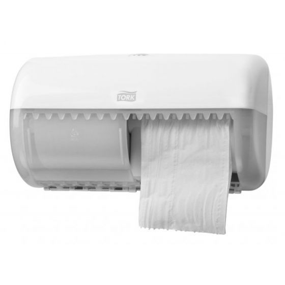 Dispensador de papel higiénico doble blanco 16,60 x 29,30 cm Tork T4