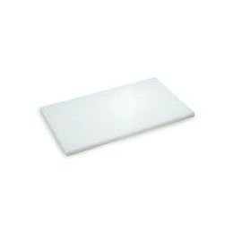Tabla de cortar de polietileno de alta densidad blanca 30 x 40 cm Sin canal No rev