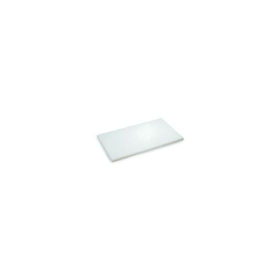 Tabla de cortar de polietileno de alta densidad blanca 30 x 40 cm Sin canal No rev