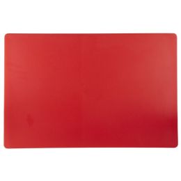 Tabla de cortar de polietileno de alta densidad roja 40 x 60 cm pastelería Sin canal - v2