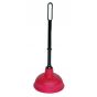 Desatascador manual plástico rojo