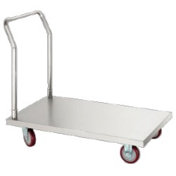 Chariot de service inox 2 niveaux
