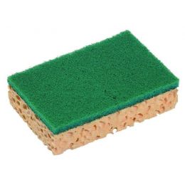 Juego de 10 estropajos sobre esponja verde 7 x 11 cm Spontex (10 unidades)
