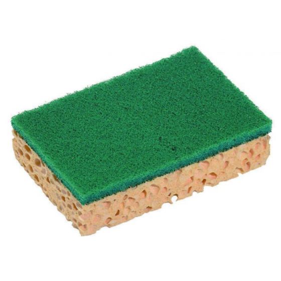 Juego de 10 estropajos sobre esponja verde 7 x 11 cm Spontex (10 unidades)