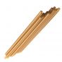Pajita marrón diámetro 6 mm 14 cm de fibra de caña de azúcar (850 unidades)
