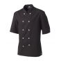 Chaqueta de cocinero hombre manga corta negra talla 3 Blake
