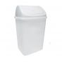 Cubo de basura de 18 l basculante blanco
