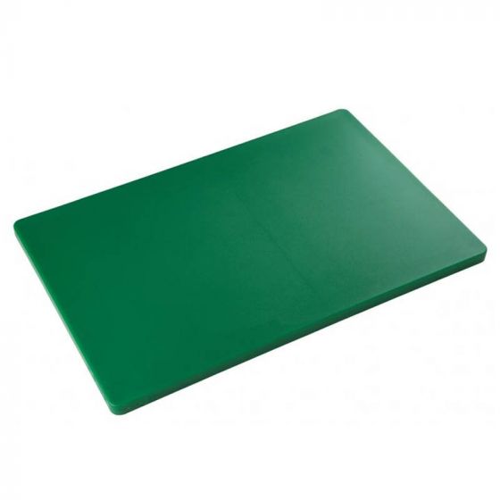 Tabla de cortar de polietileno de alta densidad verde 40 x 60 cm pastelería Sin canal