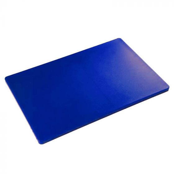 Tabla de cortar de polietileno de alta densidad azul 40 x 60 cm pastelería Sin canal
