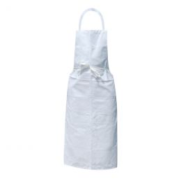 Delantal de servicio blanco talla única